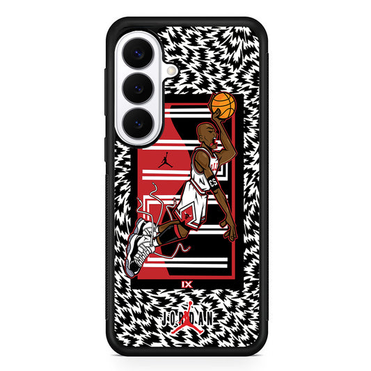 Air Jordan 23 Cartoon Signature Samsung Galaxy S26 Plus Case | Lightweight Protective Cover for Galaxy S26 Plus