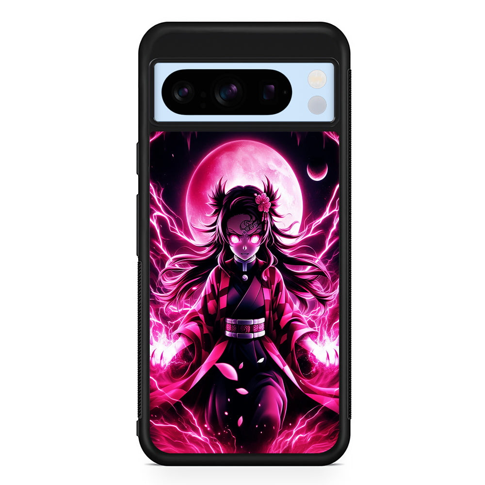 Demon Slayer Nezuko Battle Mode Google Pixel 8 Pro Case | Slim Rubber Case for Google Pixel 8 Pro