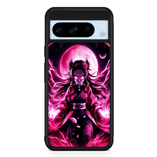 Demon Slayer Nezuko Battle Mode Google Pixel 8 Pro Case | Slim Rubber Case for Google Pixel 8 Pro