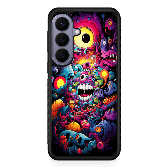 One Eyed Monster Doodle Art Samsung Galaxy S26 Case | Durable Rubber Case for Samsung Galaxy S26
