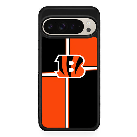 NFL Cincinnati Bengals Logo Google Pixel 9 Pro Case | Slim Protective Cover