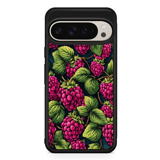 Raspberry Fresh Tropical Fruit Google Pixel 9 Pro Case | Slim Protective Cover