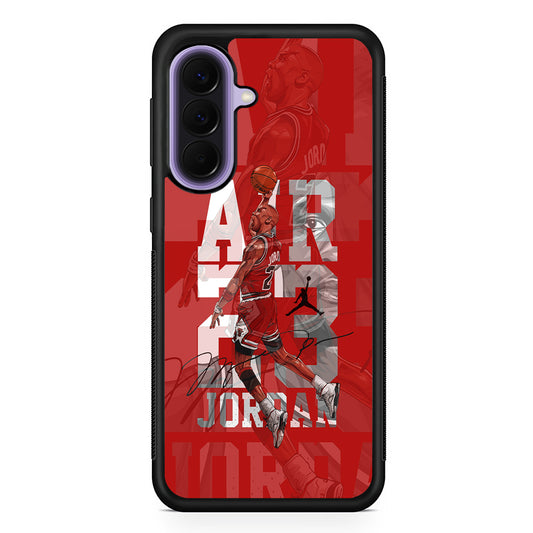 Air Jordan Silver Light Samsung Galaxy A57 Case | Slim Samsung Galaxy A57 Rubber Case