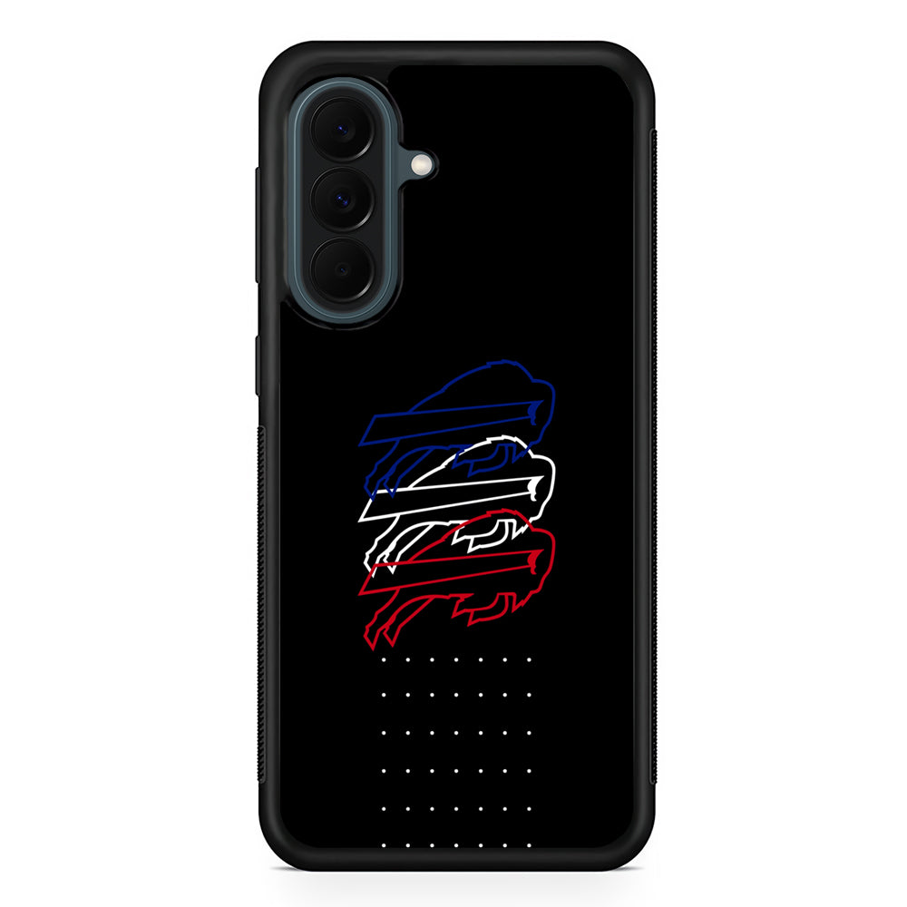 NFL Buffalo Bills Logo Samsung Galaxy A37 Case | Samsung Galaxy A37 Rubber Phone Case