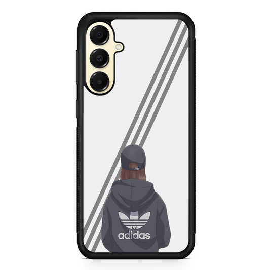 Adidas Girl Hype Stripe Samsung Galaxy A16 Case | Slim Rubber Case for Samsung Galaxy A16