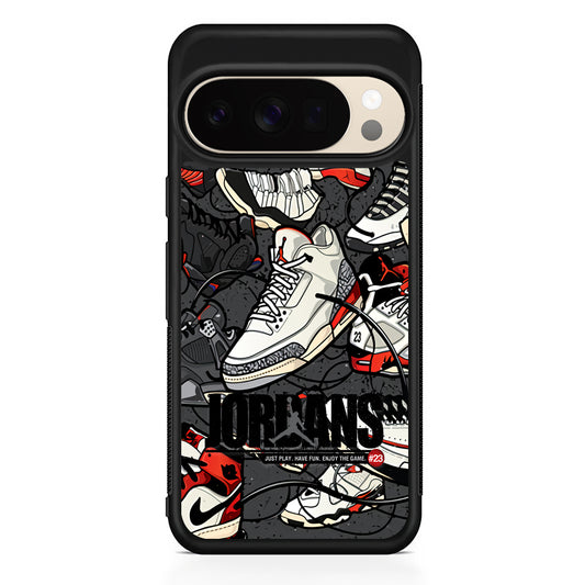 Air Jordan Play and Enjoy The Game Google Pixel 10 Pro XL Case | Slim Google Pixel 10 Pro XL Protective Case