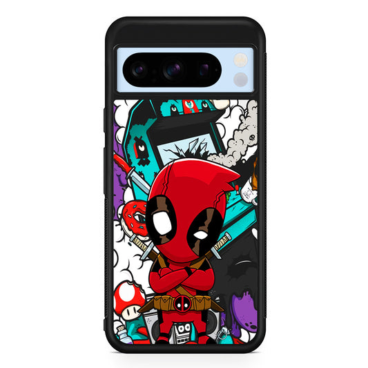 Deadpoll Destroy Game Station Google Pixel 8 Pro Case | Slim Rubber Case for Google Pixel 8 Pro