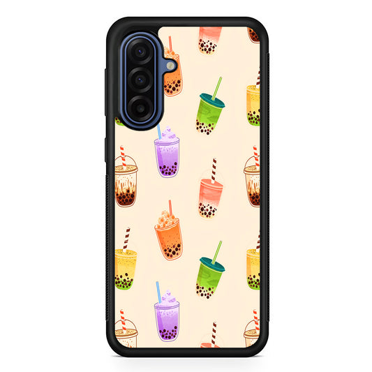 Bubble Tea Cups Colorful Samsung Galaxy A17 Case | Slim Protective Phone Cover