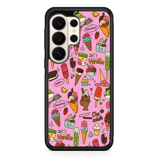 Ice Cream Doodle Cartoon Samsung Galaxy S26 Ultra Case | Slim Protective Case for Samsung Galaxy S26 Ultra