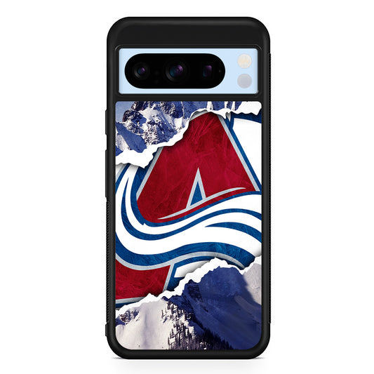 NHL Colorado Avalanche Mountains Google Pixel 8 Pro Case | Slim Rubber Case for Google Pixel 8 Pro