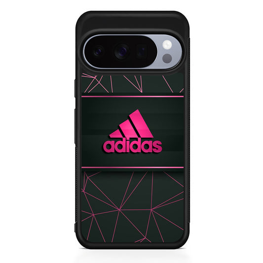 Adidas Pink Web Google Pixel 10 Pro Case | Slim Google Pixel 10 Pro Rubber Case