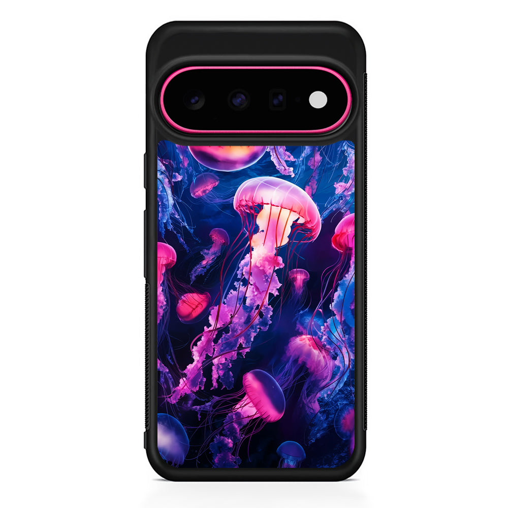 Jellyfish Drifting in The Ocean Google Pixel 11 Case | Slim Shockproof Cover
