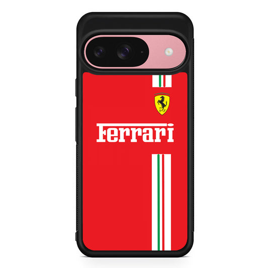 Ferrari Power Up Google Pixel 9 Case | Google Pixel 9 Protective Rubber Case