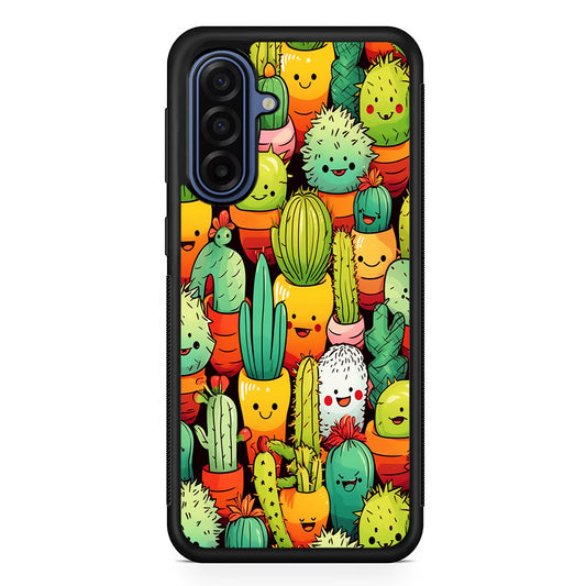 Cactus Cartoon in Pots Samsung Galaxy A17 Case | Slim Protective Phone Cover