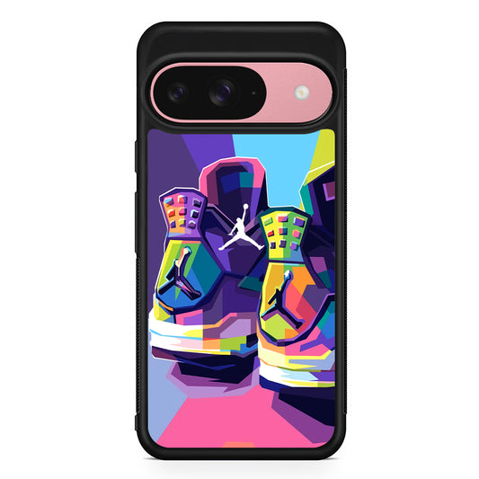 Air Jordan Pop Art Touch Google Pixel 9 Case | Google Pixel 9 Protective Rubber Case
