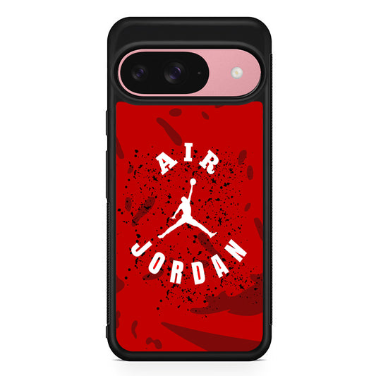 Air Jordan Waving Shapes Google Pixel 9 Case | Google Pixel 9 Protective Rubber Case