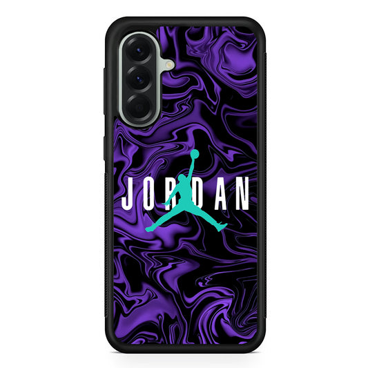 Air Jordan Purple Abstract Samsung Galaxy A56 Case | Samsung Galaxy A56 Rubber Protective Case