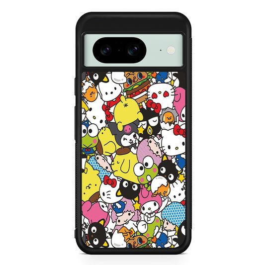 Hello Kitty and Friends Doodle Google Pixel 8 Case | Durable Protective Cover for Google Pixel 8