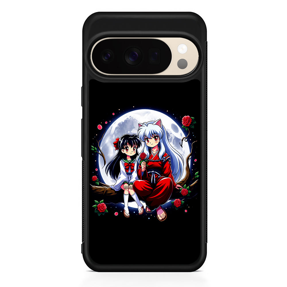 Inuyasha and Kagome Full Moon Google Pixel 10 Pro XL Case | Slim Google Pixel 10 Pro XL Protective Case