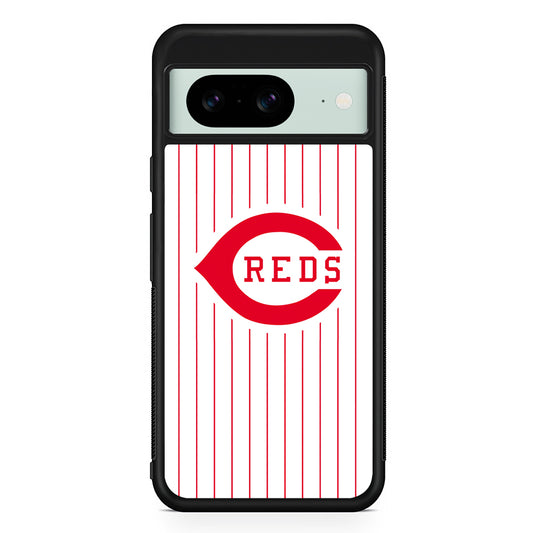 MLB Cincinnati Reds Team Google Pixel 8 Case | Durable Protective Cover for Google Pixel 8