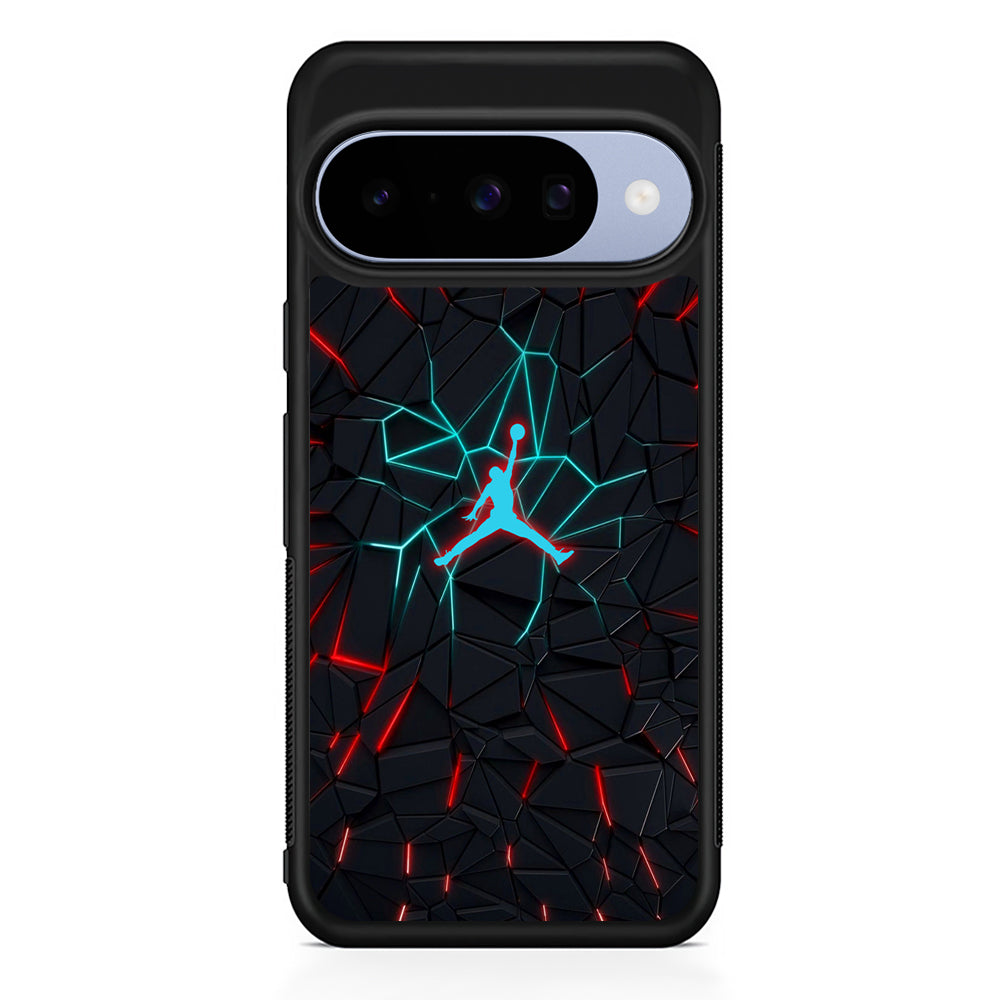 Air Jordan The Rock Shapes Google Pixel 10 Case | Google Pixel 10 Rubber Protective Case