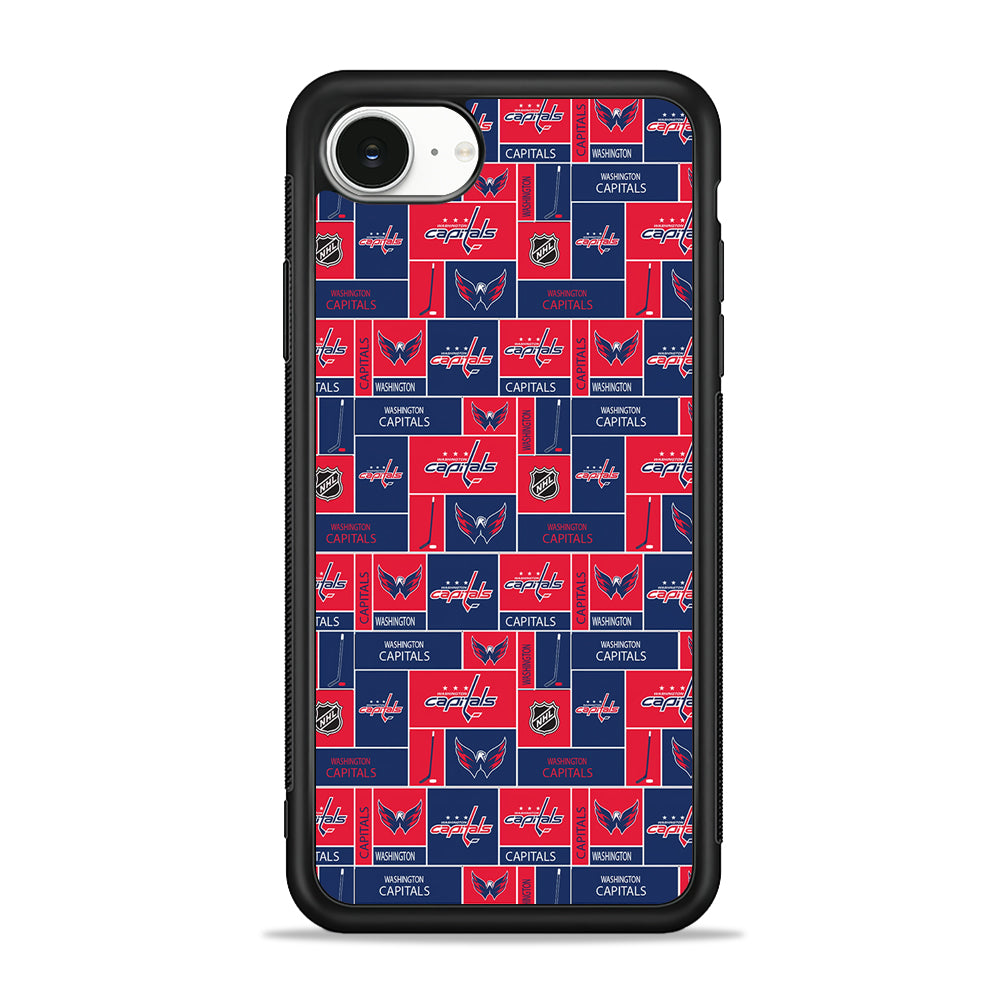 NHL Washington Capitals Pattern iPhone 16e Case | Protective Phone Cover