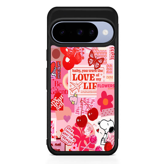 Valentine’s Day Aesthetic Google Pixel 10 Case | Google Pixel 10 Rubber Protective Case