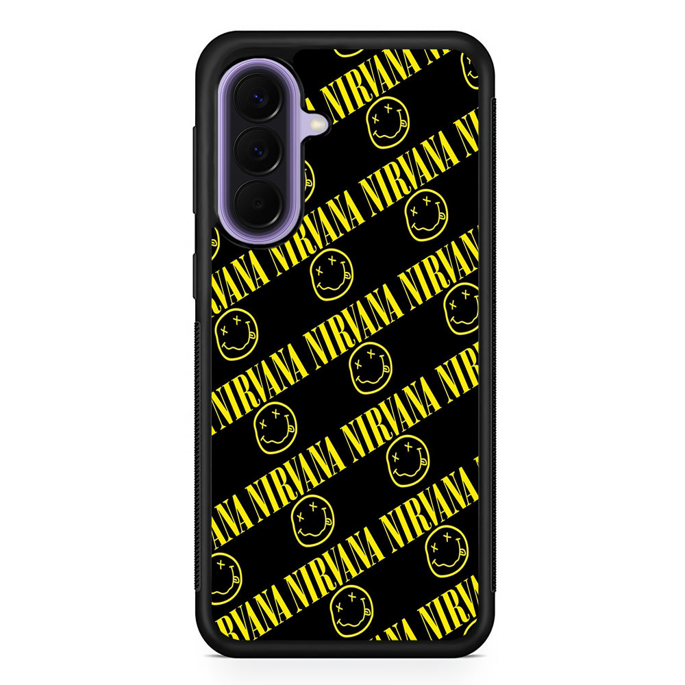 Nirvana Smiley Face Samsung Galaxy A57 Case | Slim Samsung Galaxy A57 Rubber Case
