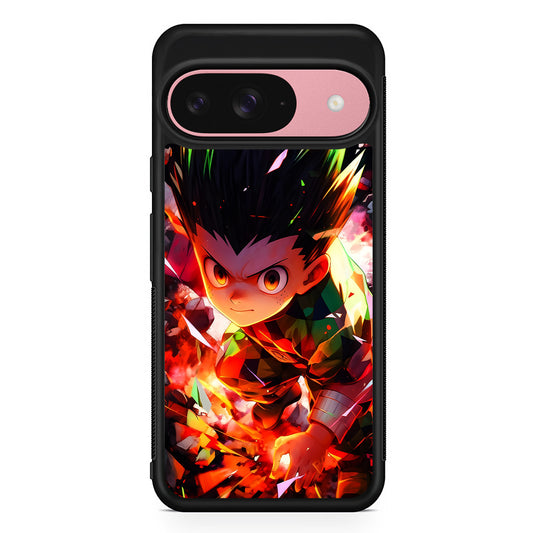 Hunter x Hunter Gon Freecss in Action Google Pixel 9 Case | Google Pixel 9 Protective Rubber Case