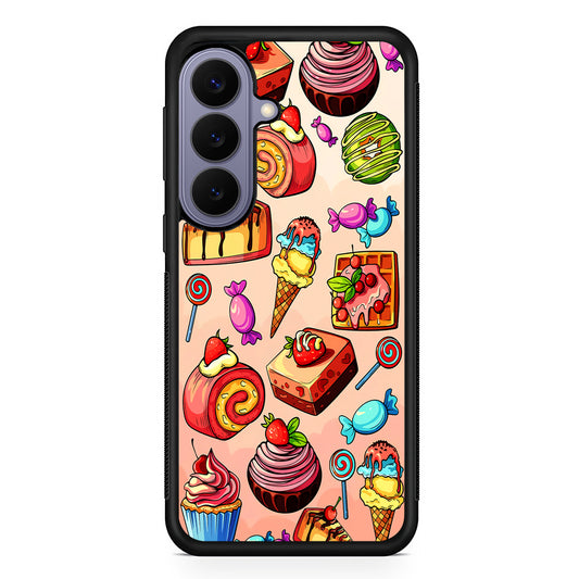 Delicious Colorful Sweets Collection Samsung Galaxy S26 Case | Durable Rubber Case for Samsung Galaxy S26