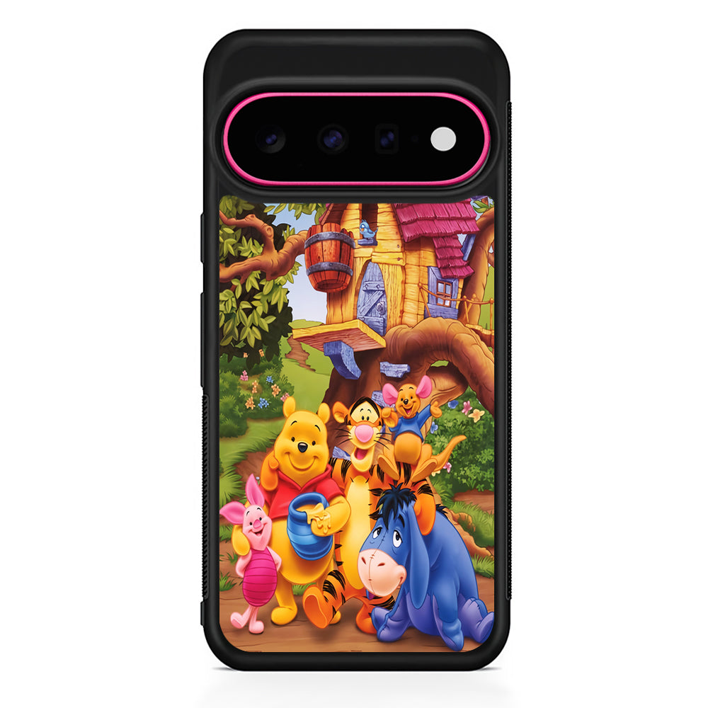 Winnie The Pooh Family Character Google Pixel 11 Case | Slim Shockproof Cover