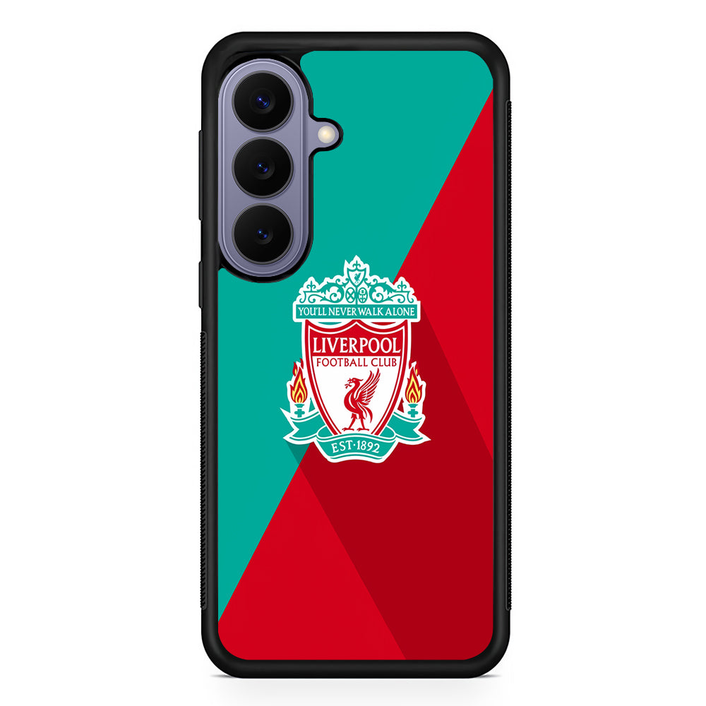 Liverpool FC Green Red Samsung Galaxy S26 Case | Durable Rubber Case for Samsung Galaxy S26