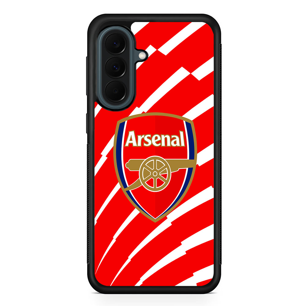 Arsenal FC Gunners Logo Samsung Galaxy A37 Case | Samsung Galaxy A37 Rubber Phone Case