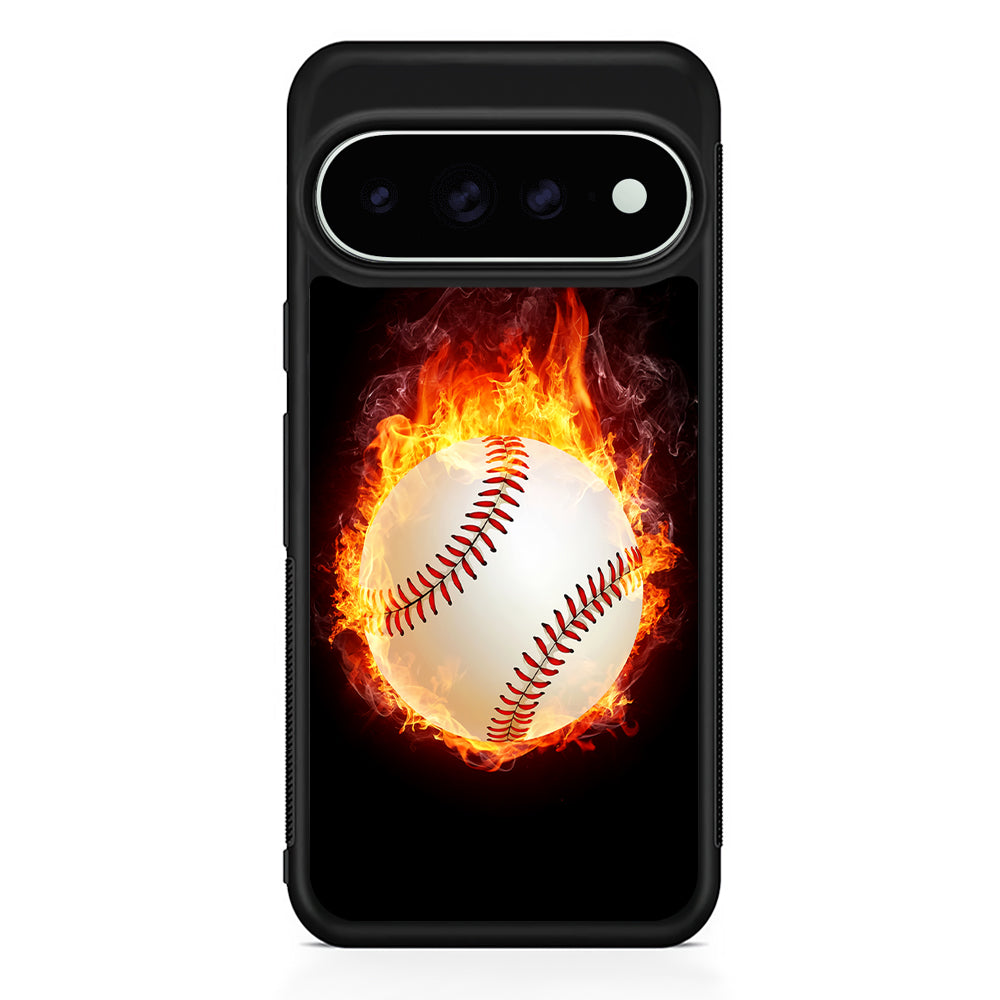Baseball Ball on Fire Google Pixel 11 Pro XL Case - Custom Design Protective Case