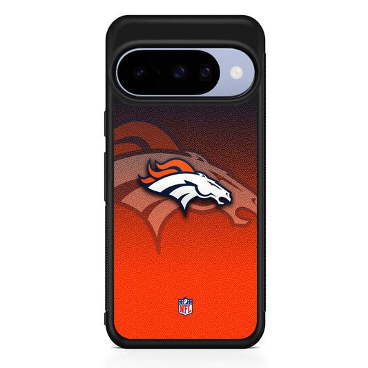 NFL Denver Broncos Gradation Color Google Pixel 10 Case | Google Pixel 10 Rubber Protective Case