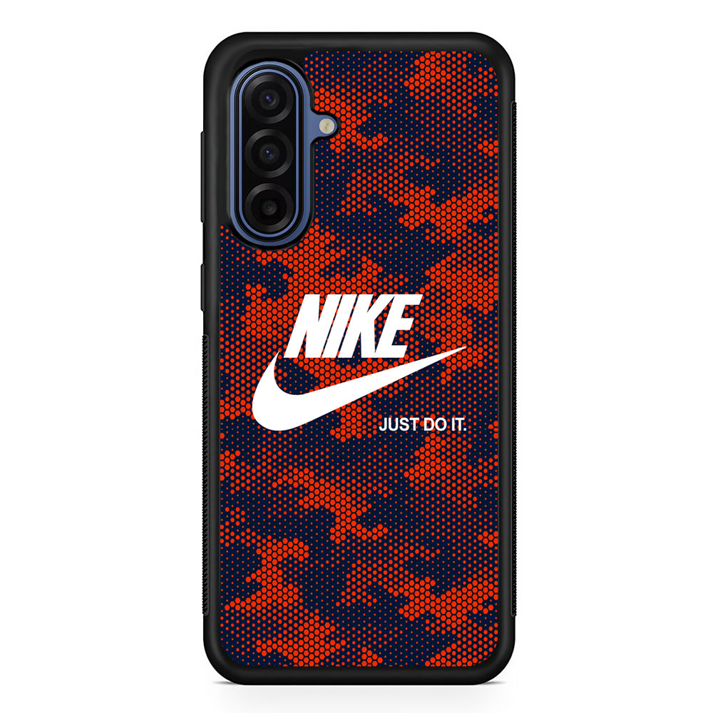 Nike Vibes Camo Hexagon Samsung Galaxy A17 Case | Samsung Galaxy A17 Protective Rubber Case