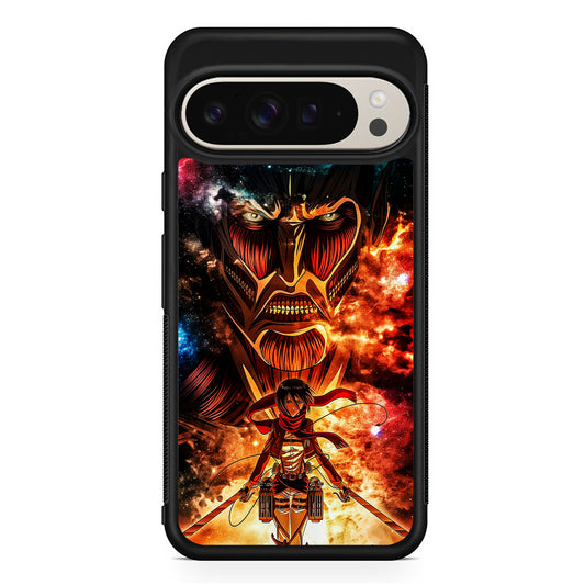 Attack on Titan Mikasa Art Google Pixel 9 Pro Case | Slim Protective Cover