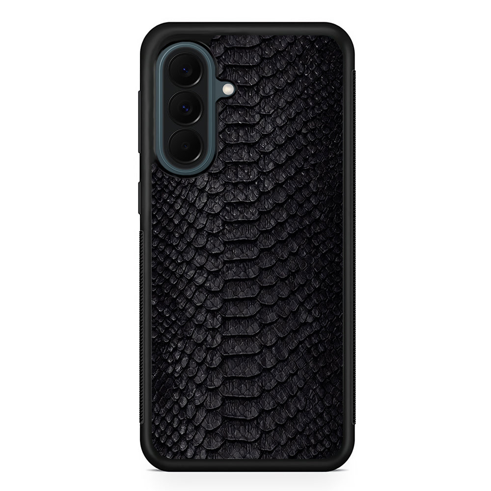 Black Snake Skin Pattern Samsung Galaxy A37 Case | Samsung Galaxy A37 Rubber Phone Case