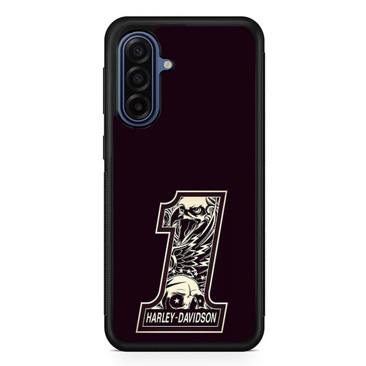 Harley Davidson Number Dark Purple Samsung Galaxy A17 Case | Samsung Galaxy A17 Protective Rubber Case