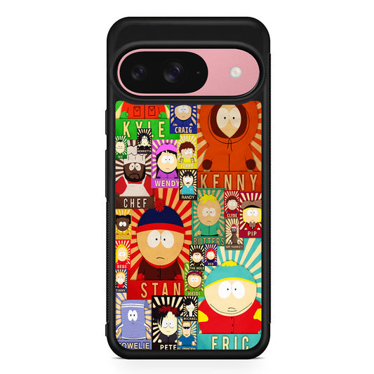 South Park All Characters Google Pixel 9 Case | Google Pixel 9 Protective Rubber Case
