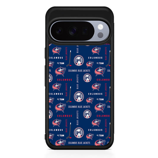 NHL Columbus Blue Jackets Design Google Pixel 10 Pro Case | Slim Google Pixel 10 Pro Rubber Case