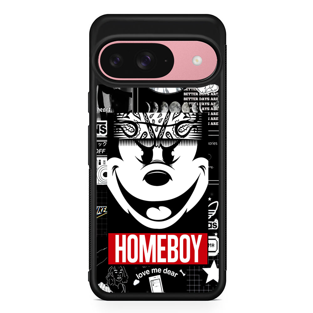 Mickey Mouse Homeboy Google Pixel 9 Case | Google Pixel 9 Protective Rubber Case