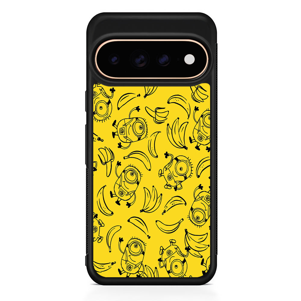 Minions and Banana Yellow Google Pixel 11 Pro Case - Stylish Protective Phone Case