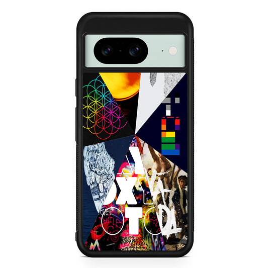 Coldplay Album Cover Collage Google Pixel 8 Case | Durable Protective Cover for Google Pixel 8
