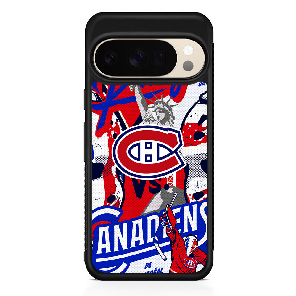 NHL Montreal Canadiens Rangers Google Pixel 10 Pro XL Case | Slim Google Pixel 10 Pro XL Protective Case