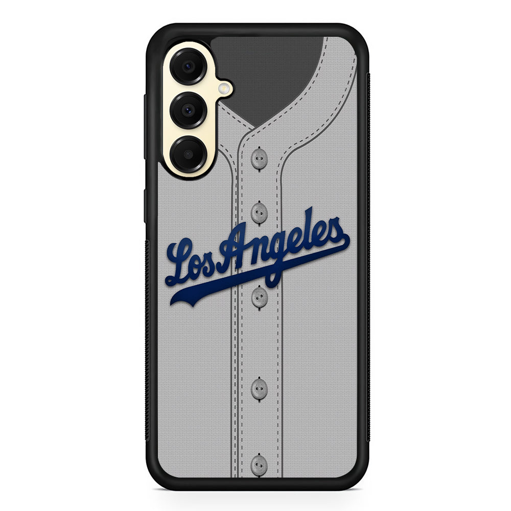 MLB Los Angeles Dodgers Jersey Samsung Galaxy A16 Case | Slim Rubber Samsung Galaxy A16 Case