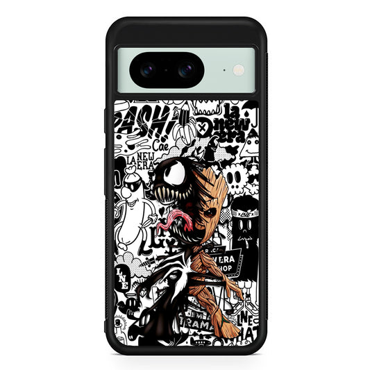 Groot x Venom Fusion Mode Google Pixel 8 Case | Durable Protective Cover for Google Pixel 8