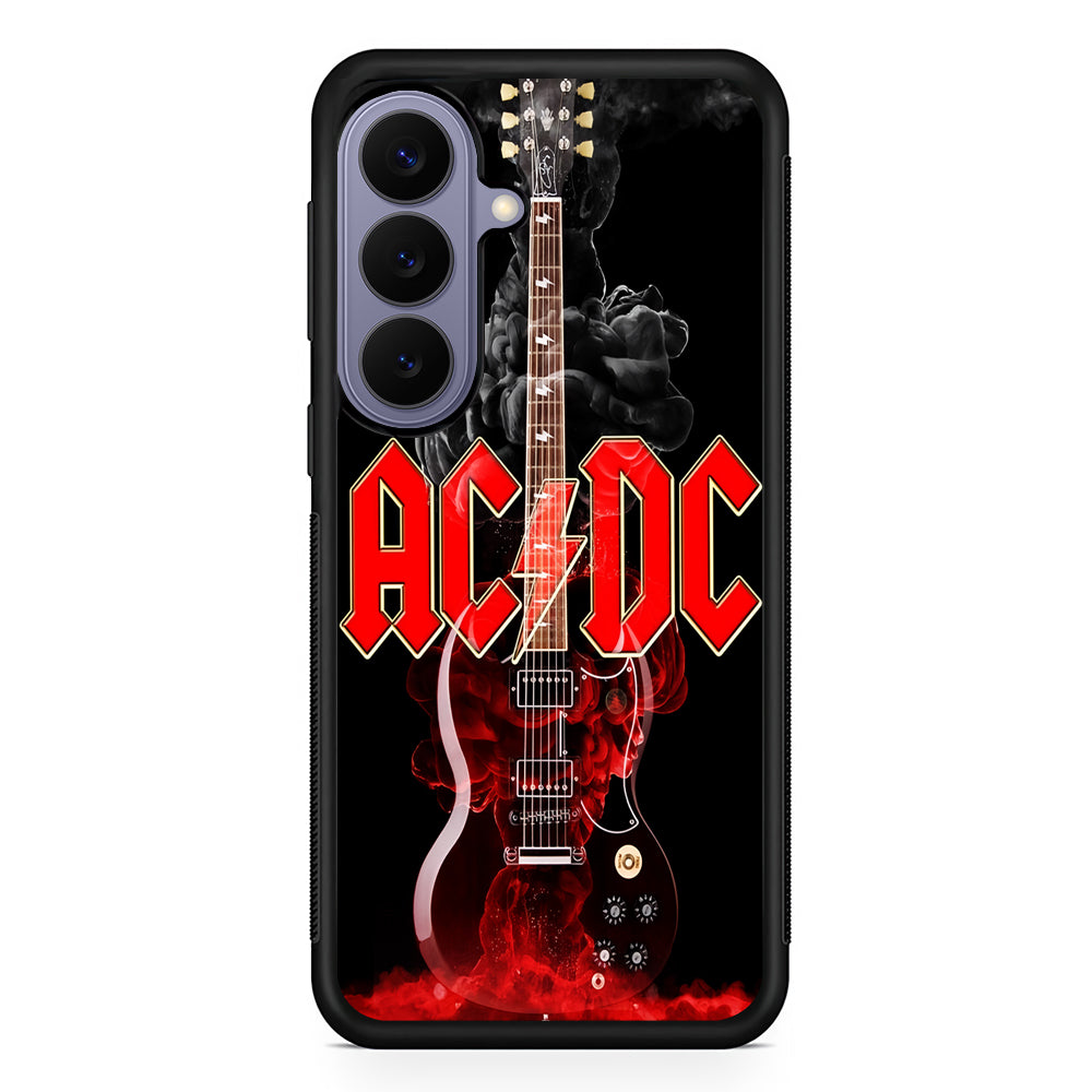 ACDC Rock Guitar Samsung Galaxy S26 Case | Durable Rubber Case for Samsung Galaxy S26