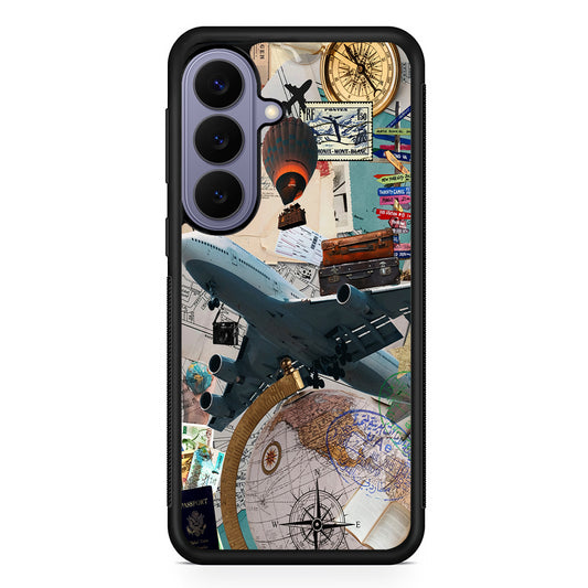Flight Travel Vacation Samsung Galaxy S26 Case | Durable Rubber Case for Samsung Galaxy S26