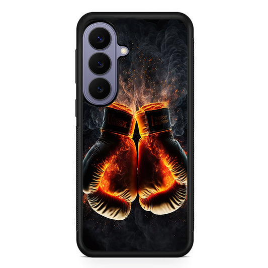 Boxing Gloves In Fire Samsung Galaxy S26 Case | Durable Rubber Case for Samsung Galaxy S26
